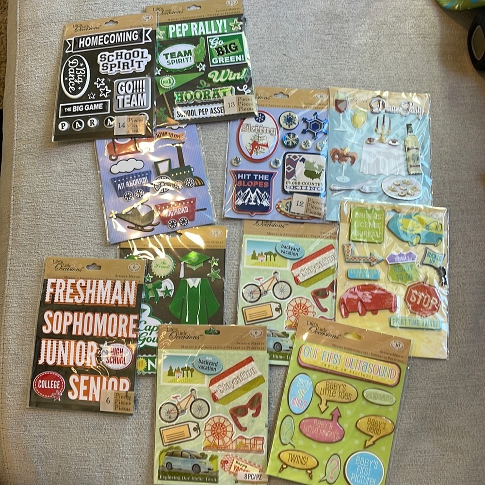 Life’s little occasion scrapbook stickers